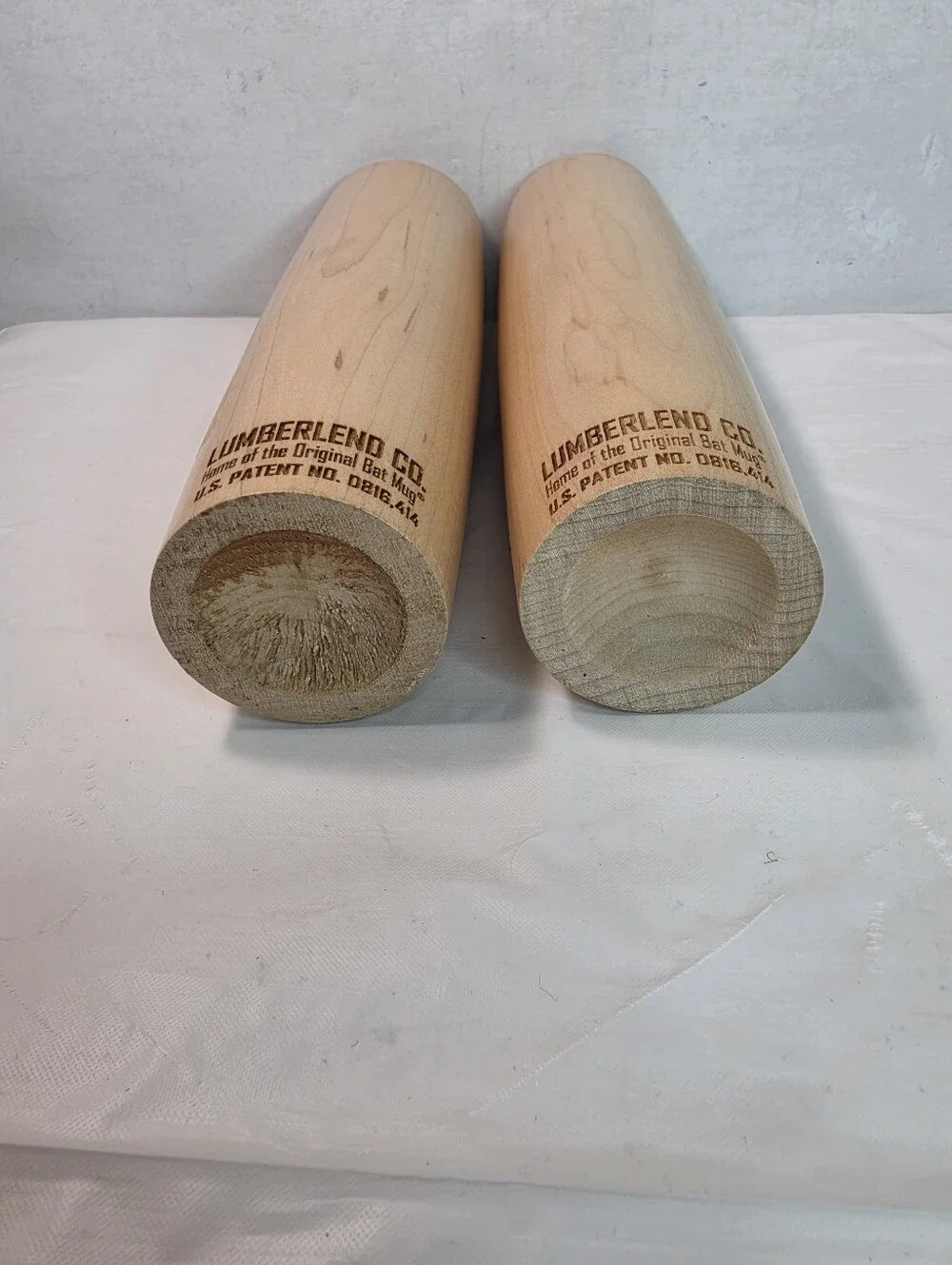 Vtg  Houston MLB Players Choice 10” Lumberlend Co Collectible Bat Mug (Set of 2)